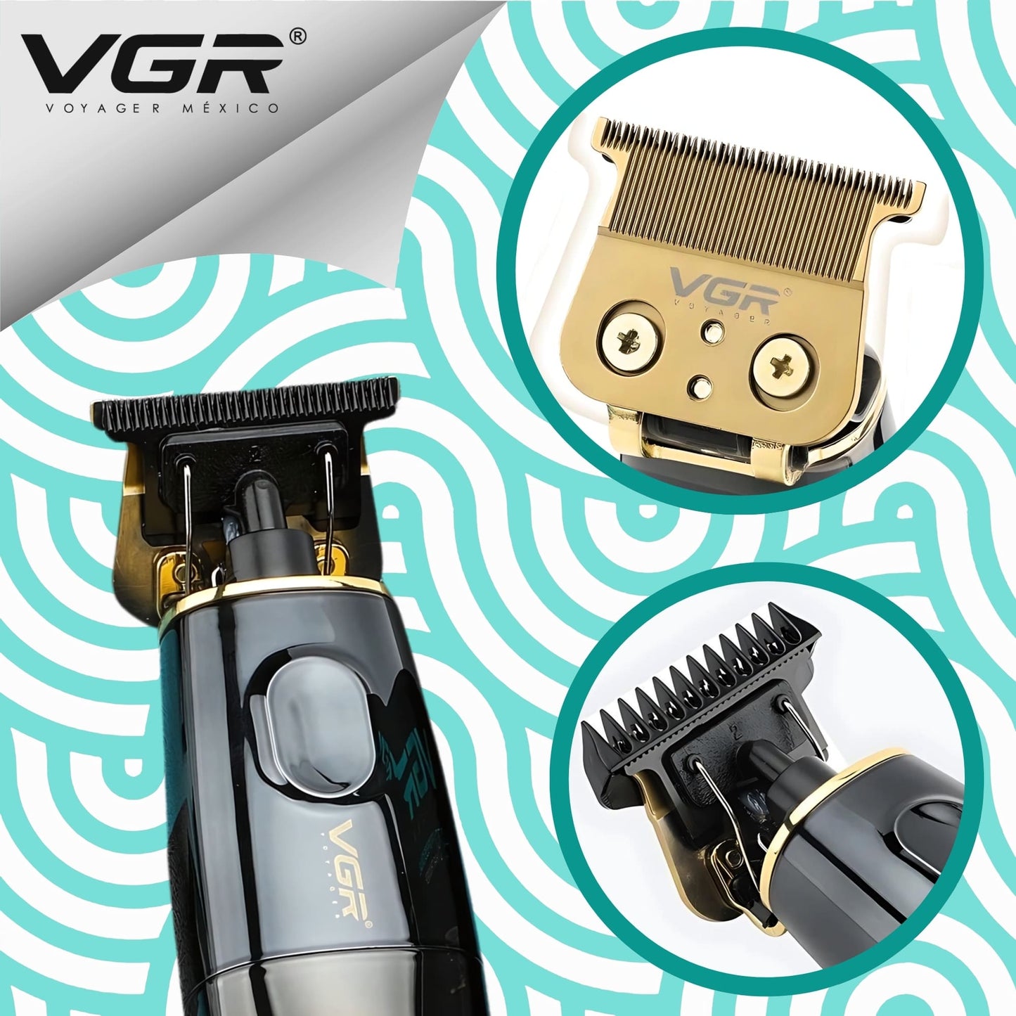 Maquina Para Cortar Cabello VGR V-979 Trimmer Perfiladora