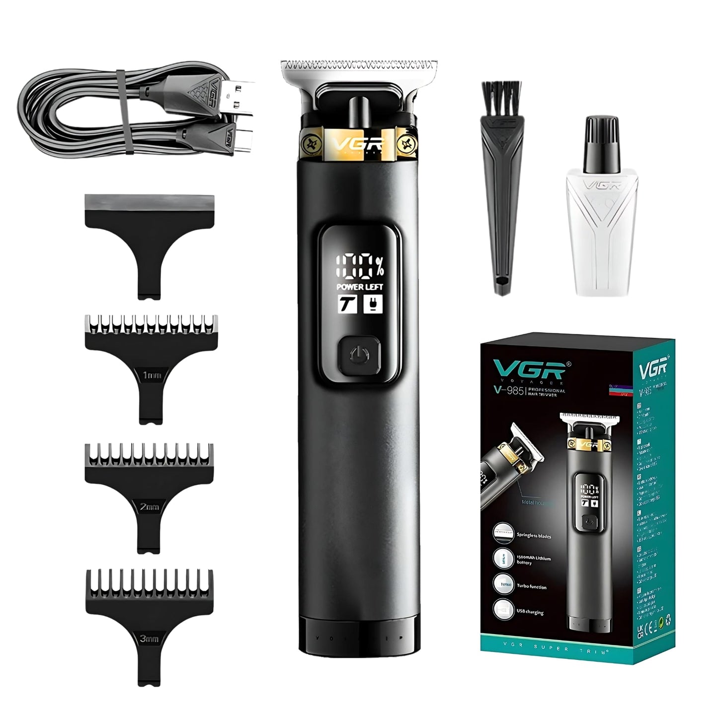 Maquina Para Cortar Cabello VGR V-985 Trimmer Perfiladora