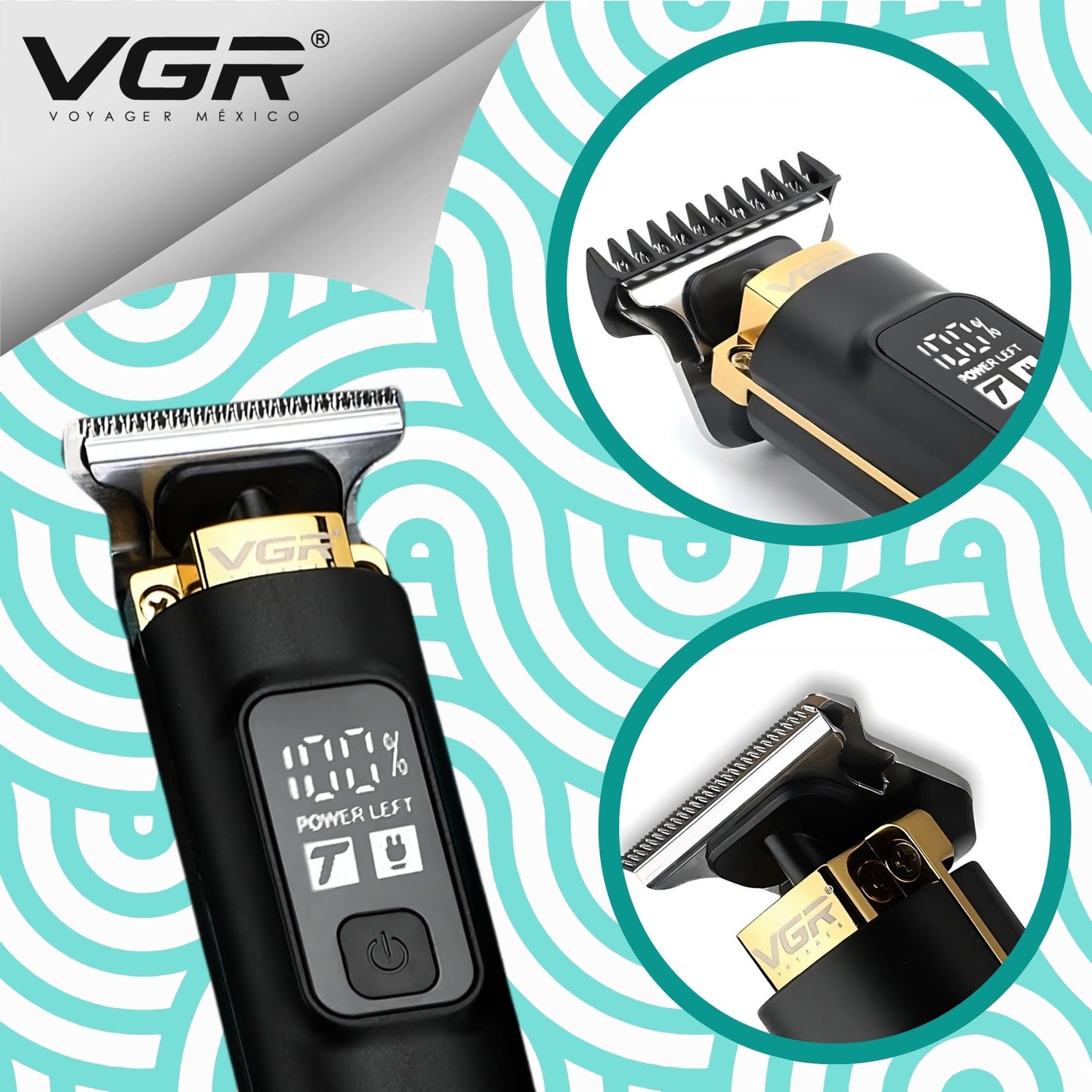 Maquina Para Cortar Cabello VGR V-985 Trimmer Perfiladora